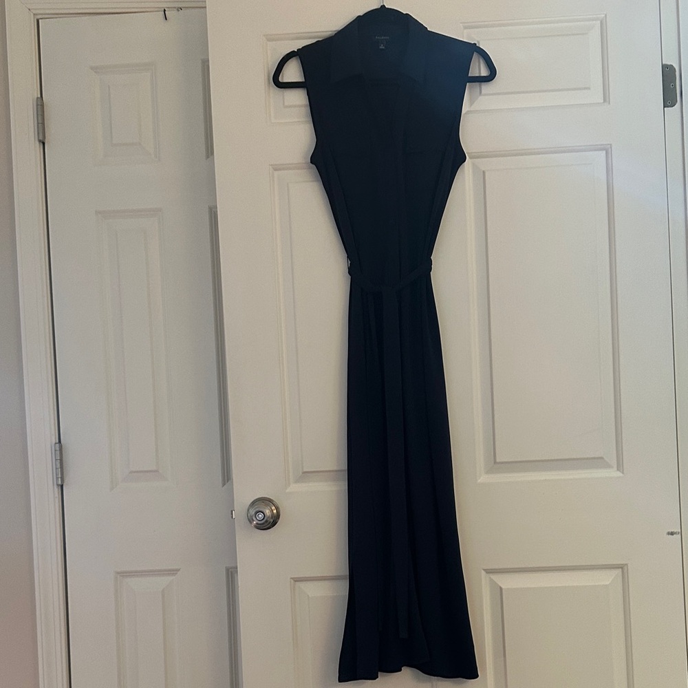Talbots Elegant Navy Maxi Dress